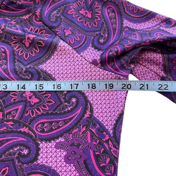 Athleta: Purple and Pink, Paisley, Athletic, long sleeve shirt,thumb hol… - Picture 13 of 16